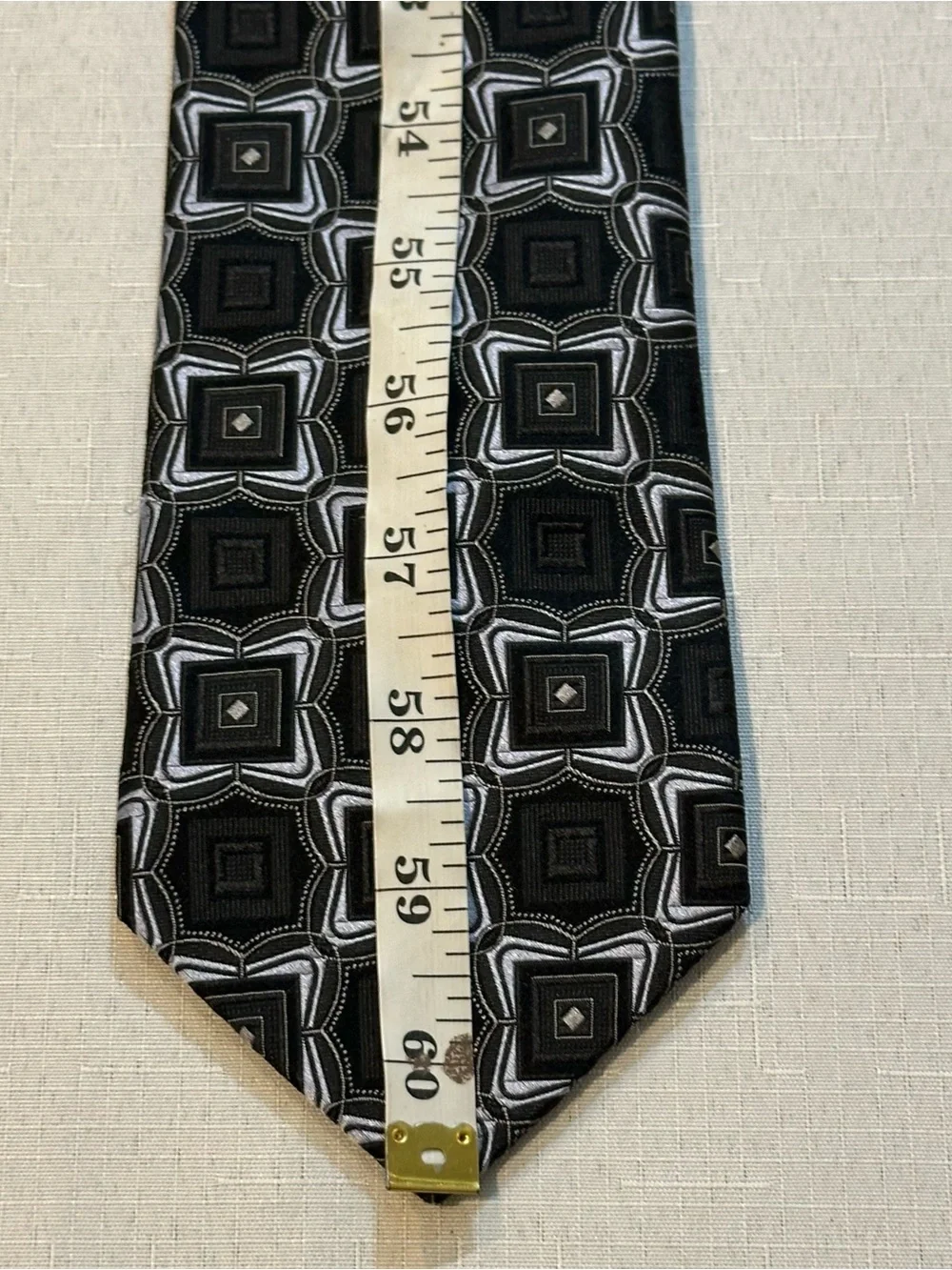 John W Nordstrom Italian Silk Geometric Tie